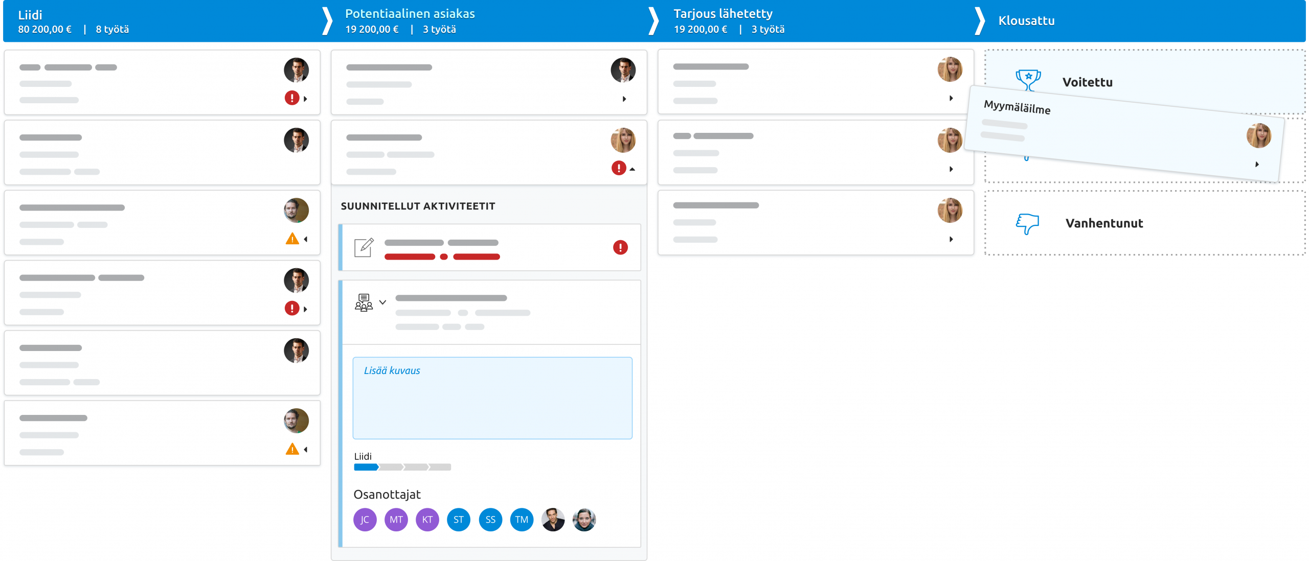 Sales kanban